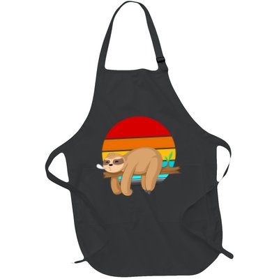 Retro Vintage Sloth Apron