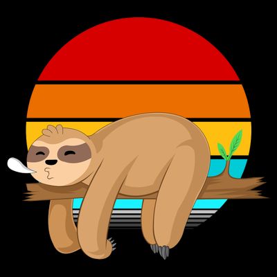 Retro Vintage Sloth T-Shirt