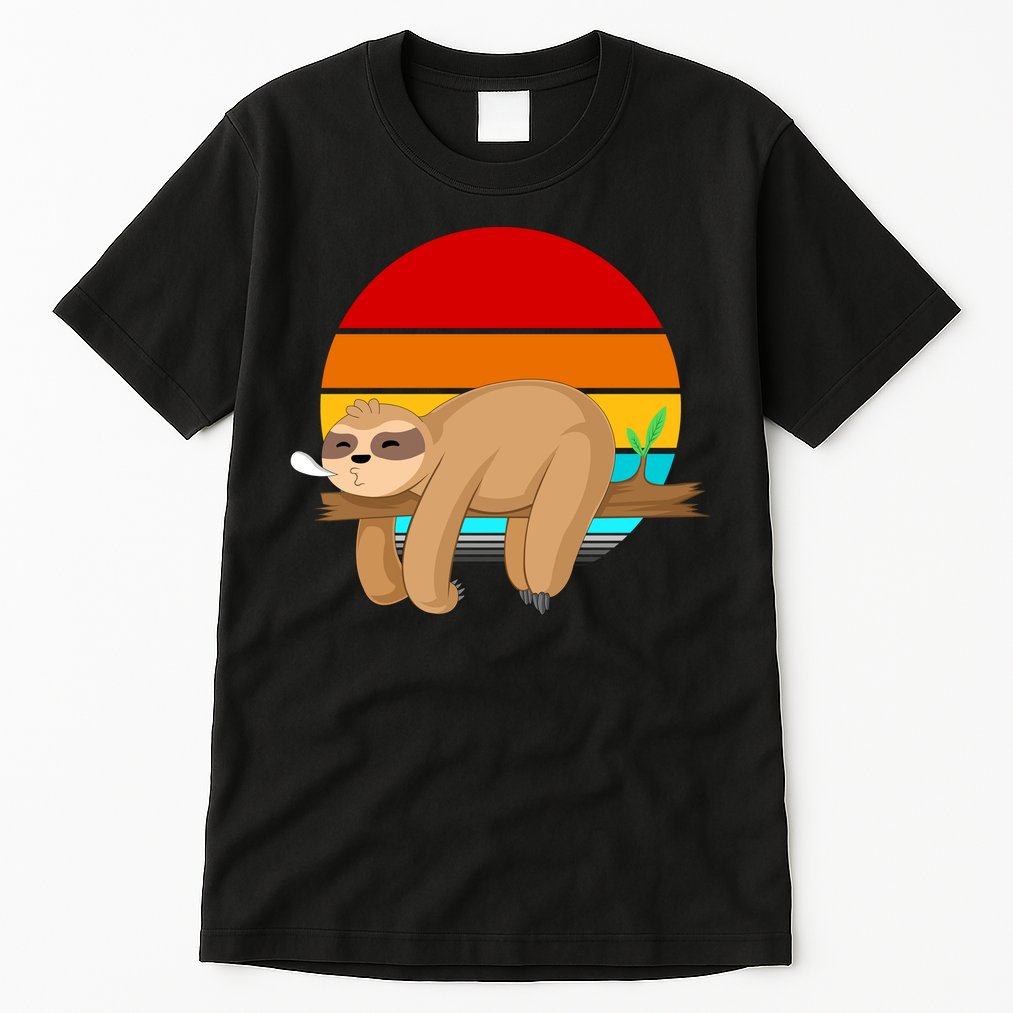 Retro Vintage Sloth Tall T-Shirt