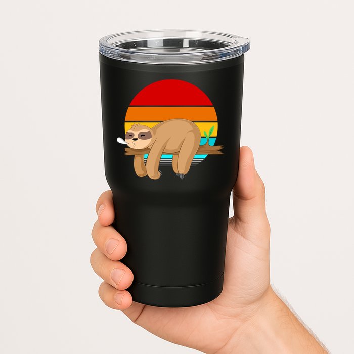 Retro Vintage Sloth Tumbler
