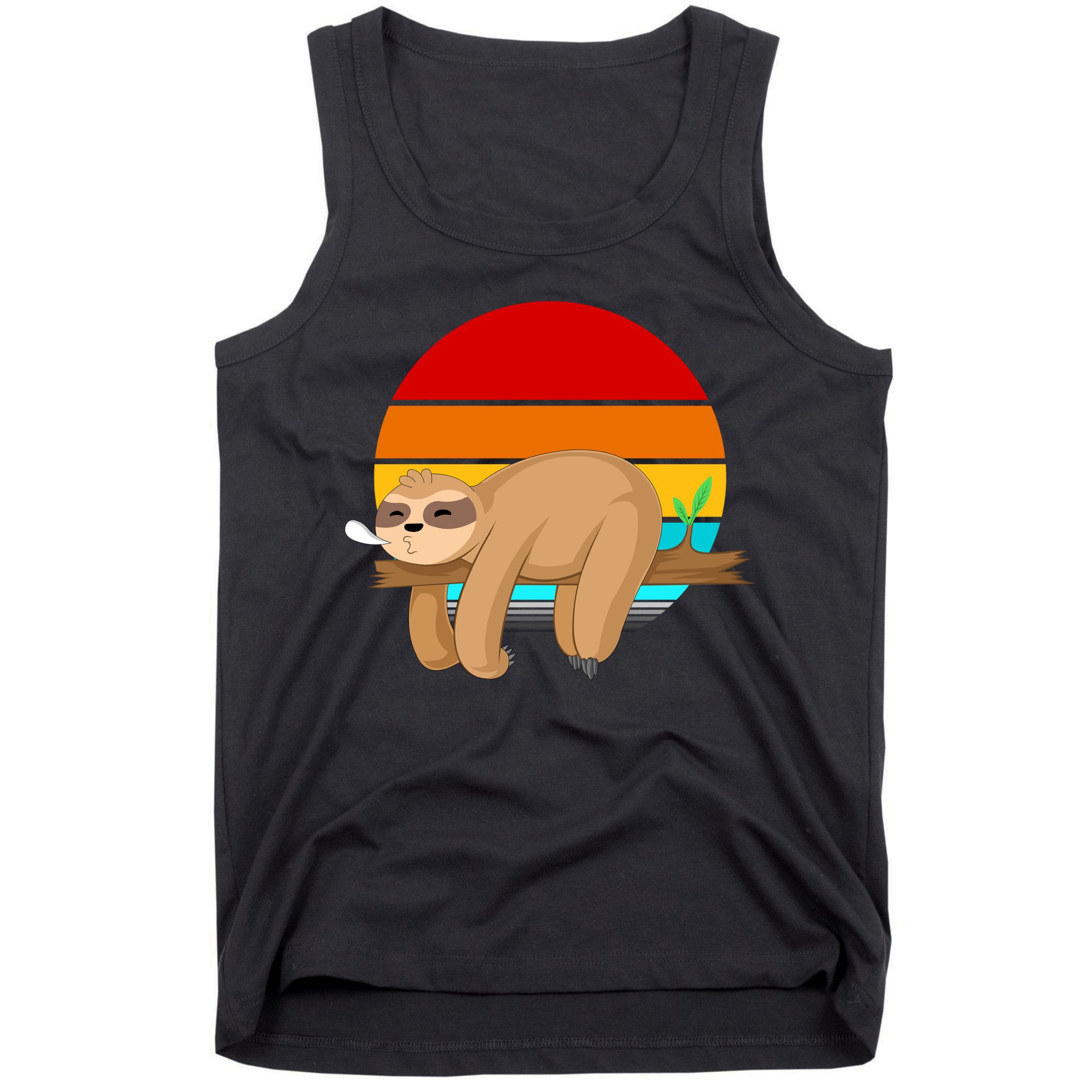 Retro Vintage Sloth Tank Top