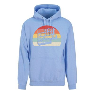 Retro Vintage Surely Not Everybody Was Kung Fu Fighting Unisex Surf Hoodie