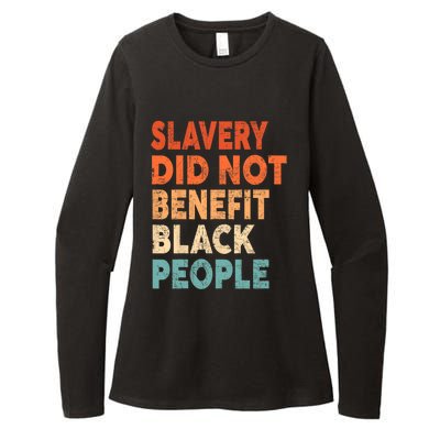 Retro Vintage Slavery Did Not Benefit Black People Womens CVC Long Sleeve Shirt