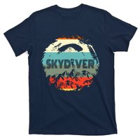 Retro Vintage Skydiver Skydiving Parachuting Skydive Gift T-Shirt