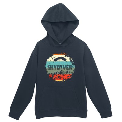 Retro Vintage Skydiver Skydiving Parachuting Skydive Gift Urban Pullover Hoodie