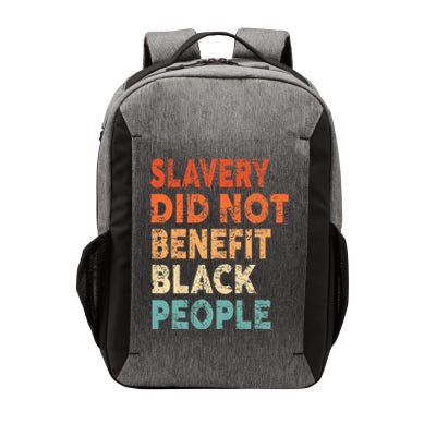 Retro Vintage Slavery Did Not Benefit Black People Vector Backpack