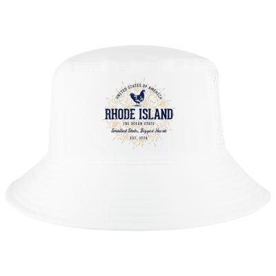 Retro Vintage State Of Rhode Island Cool Comfort Performance Bucket Hat