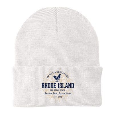 Retro Vintage State Of Rhode Island Knit Cap Winter Beanie