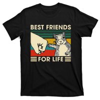 Retro Vintage Squirrel Best Friend For Life Fist Bump T-Shirt