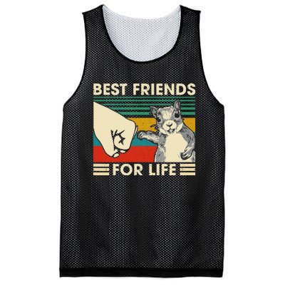 Retro Vintage Squirrel Best Friend For Life Fist Bump Mesh Reversible Basketball Jersey Tank