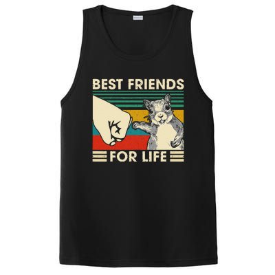 Retro Vintage Squirrel Best Friend For Life Fist Bump PosiCharge Competitor Tank