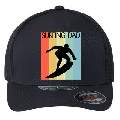 Retro Vintage Surfing Dad Coach Fathers Day Surfing Cool Gift Flexfit Unipanel Trucker Cap