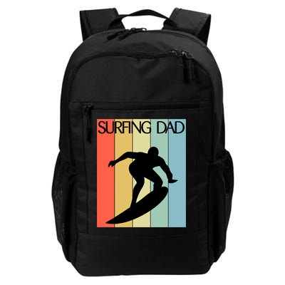 Retro Vintage Surfing Dad Coach Fathers Day Surfing Cool Gift Backpack