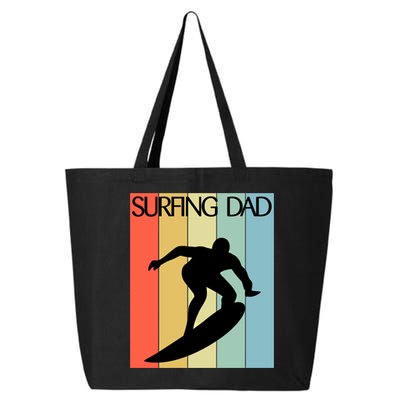 Retro Vintage Surfing Dad Coach Fathers Day Surfing Cool Gift 25L Jumbo Tote