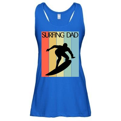 Retro Vintage Surfing Dad Coach Fathers Day Surfing Cool Gift Ladies Essential Flowy Tank