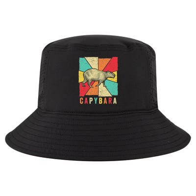 Retro Vintage Style Capybara Design Capybara Cool Comfort Performance Bucket Hat