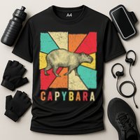 Retro Vintage Style Capybara Design Capybara Performance Shirt