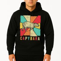 Retro Vintage Style Capybara Design Capybara Hoodie