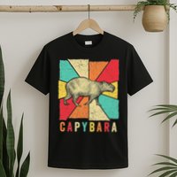 Retro Vintage Style Capybara Design Capybara T-Shirt