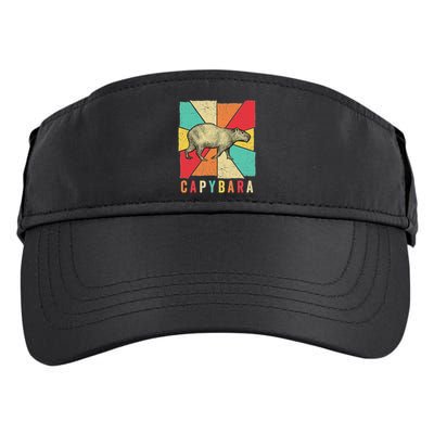 Retro Vintage Style Capybara Design Capybara Adult Drive Performance Visor