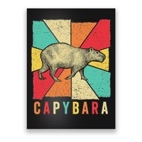 Retro Vintage Style Capybara Design Capybara Poster