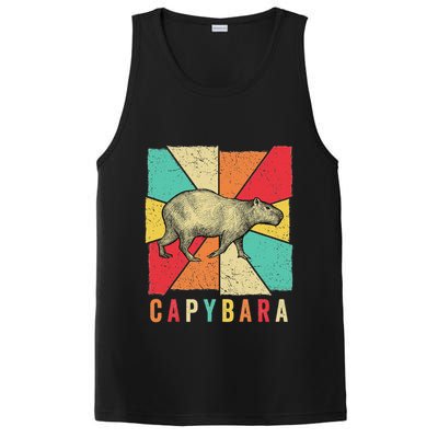 Retro Vintage Style Capybara Design Capybara PosiCharge Competitor Tank