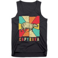 Retro Vintage Style Capybara Design Capybara Tank Top