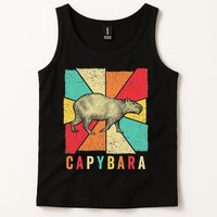 Retro Vintage Style Capybara Design Capybara Tank Top