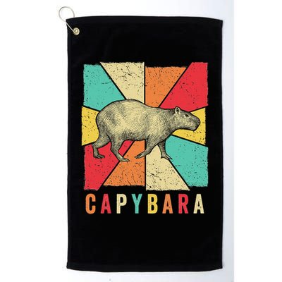 Retro Vintage Style Capybara Design Capybara Golf Towel