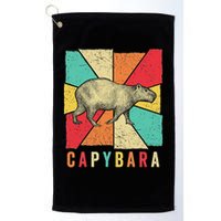 Retro Vintage Style Capybara Design Capybara Golf Towel