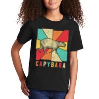 Retro Vintage Style Capybara Design Capybara Kids T-Shirt