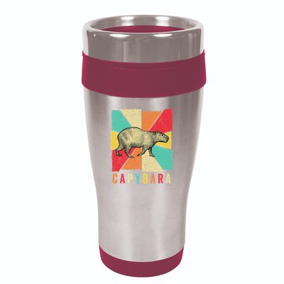 Retro Vintage Style Capybara Design Capybara 16oz Travel Tumbler
