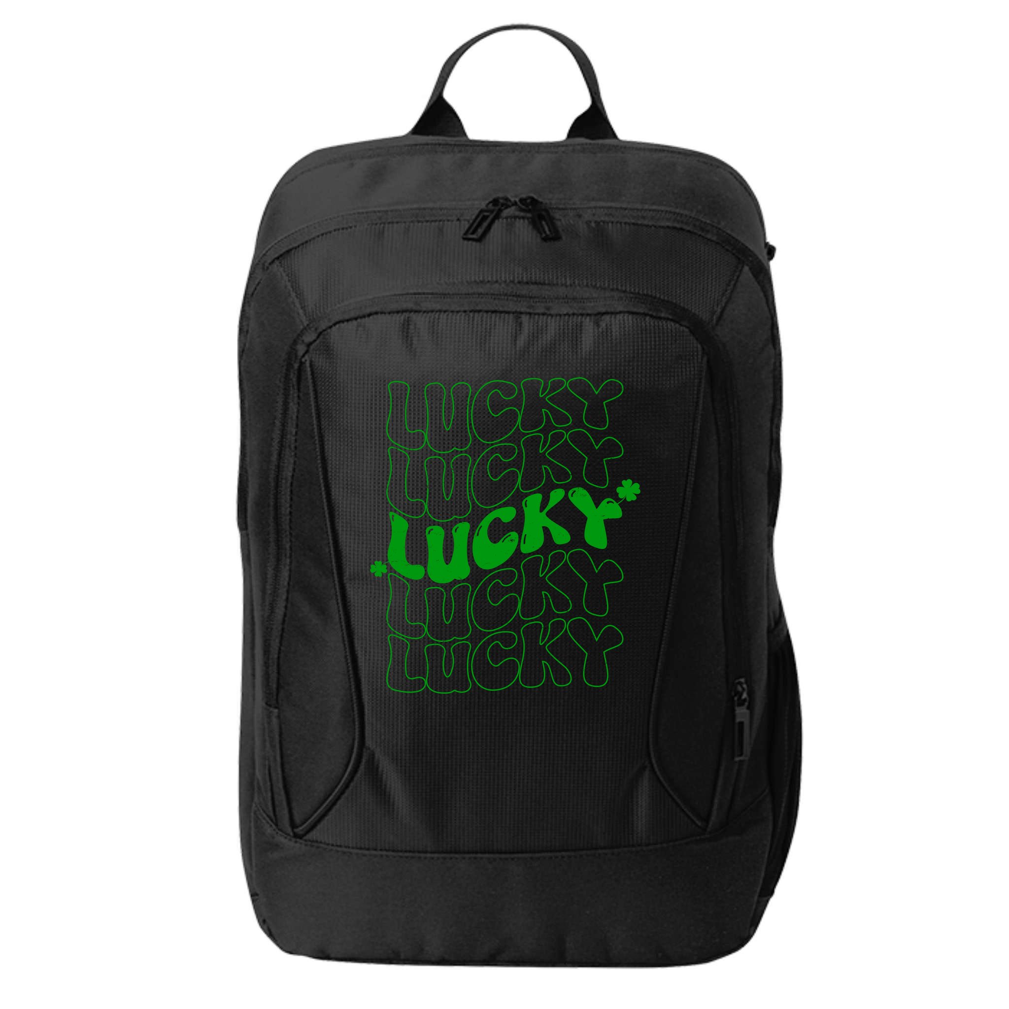 Retro Vintage St Patricks Day Lucky City Backpack