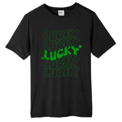 Retro Vintage St Patricks Day Lucky Tall Fusion ChromaSoft Performance T-Shirt