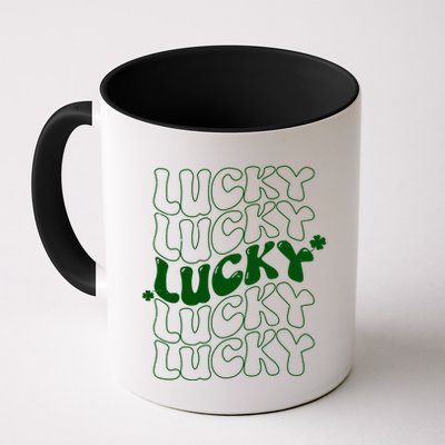 Retro Vintage St Patricks Day Lucky Mug