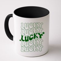 Retro Vintage St Patricks Day Lucky Mug