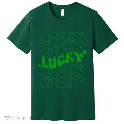 Retro Vintage St Patricks Day Lucky Premium T-Shirt