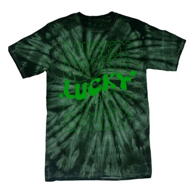 Retro Vintage St Patricks Day Lucky Tie-Dye T-Shirt