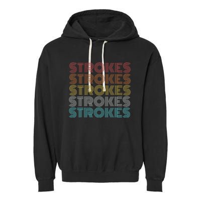 Retro Vintage Strokes Garment-Dyed Fleece Hoodie