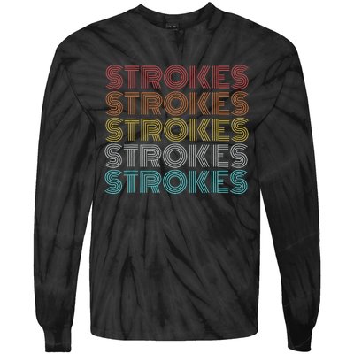 Retro Vintage Strokes Tie-Dye Long Sleeve Shirt