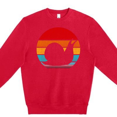 Retro Vintage Snail Premium Crewneck Sweatshirt