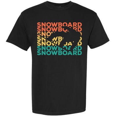 Retro Vintage Snowboarding Gift For Snowboarders Garment-Dyed Heavyweight T-Shirt
