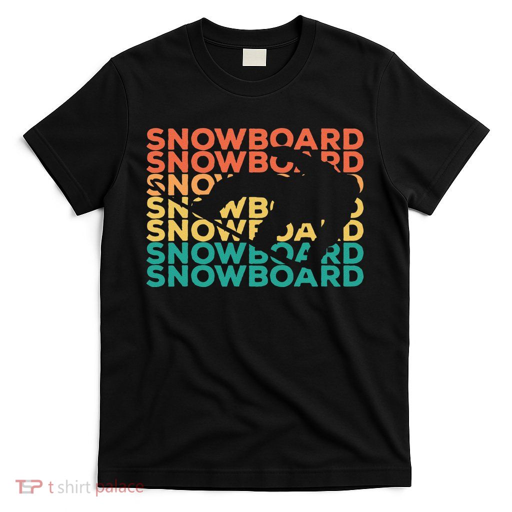 Retro Vintage Snowboarding Gift For Snowboarders T-Shirt