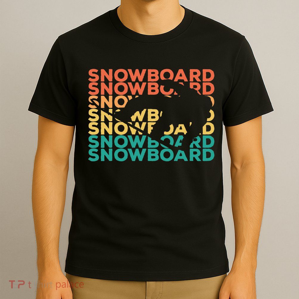 Retro Vintage Snowboarding Gift For Snowboarders T-Shirt