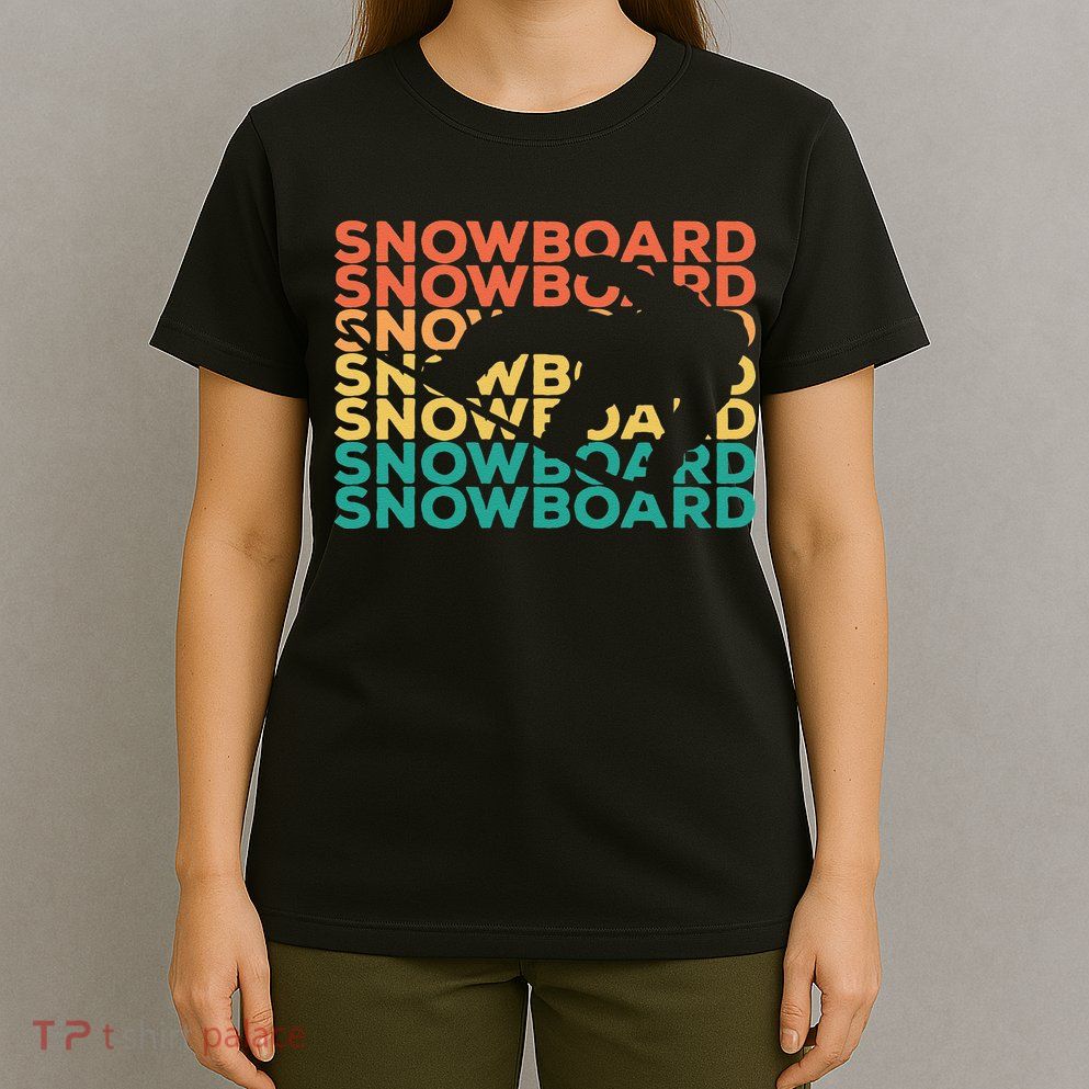 Retro Vintage Snowboarding Gift For Snowboarders T-Shirt