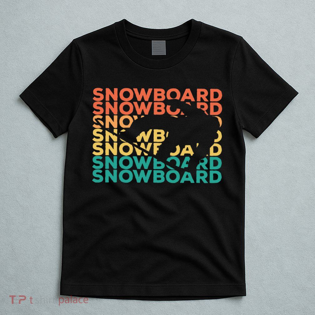 Retro Vintage Snowboarding Gift For Snowboarders T-Shirt