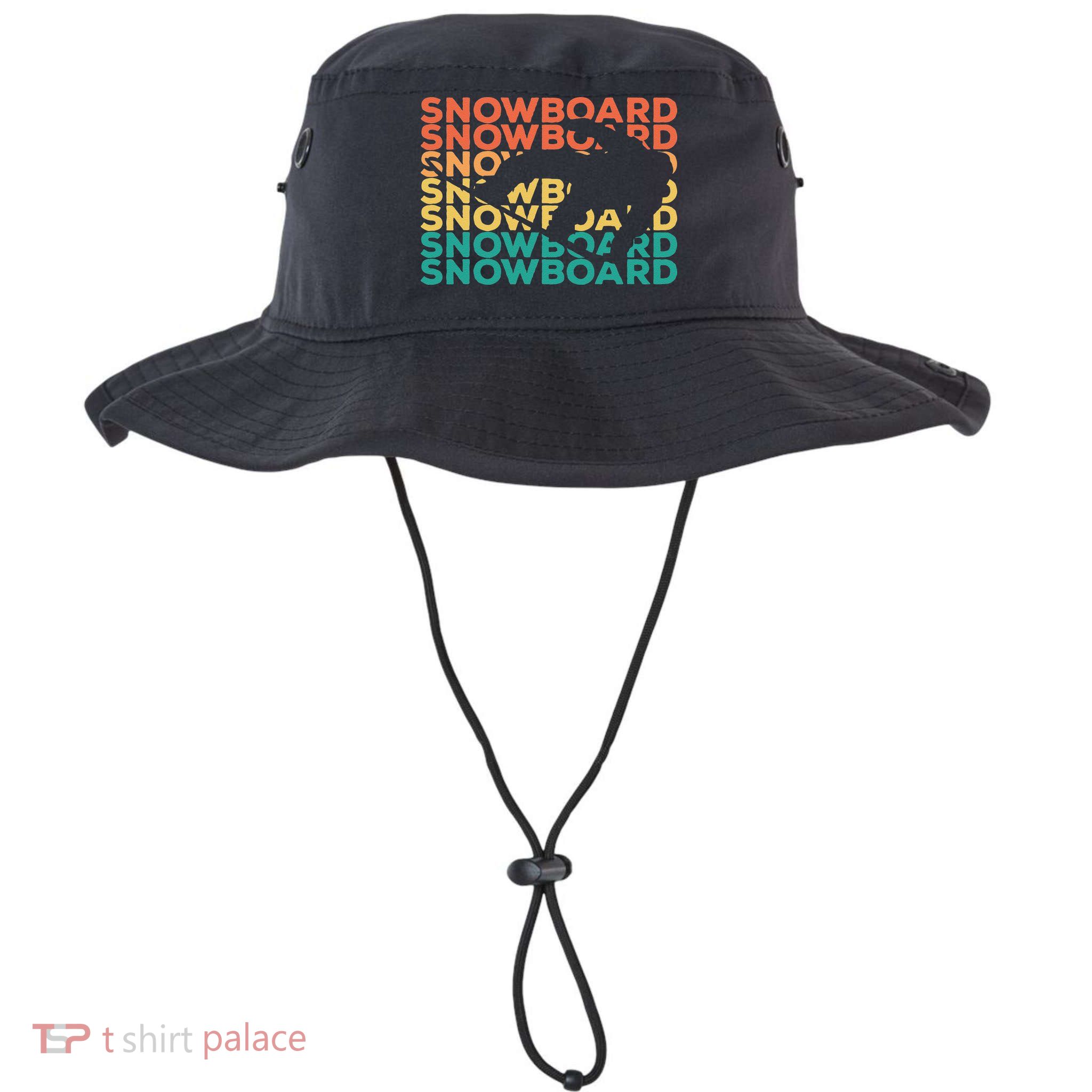 Retro Vintage Snowboarding Gift For Snowboarders Bucket Hat