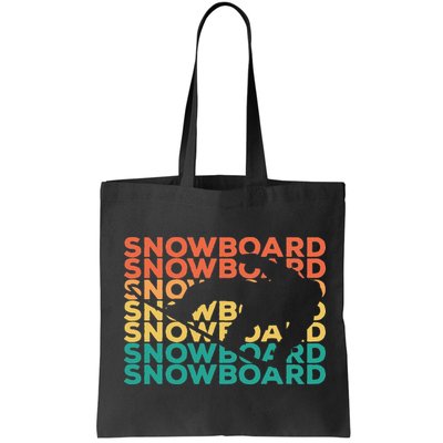 Retro Vintage Snowboarding Gift For Snowboarders Bag