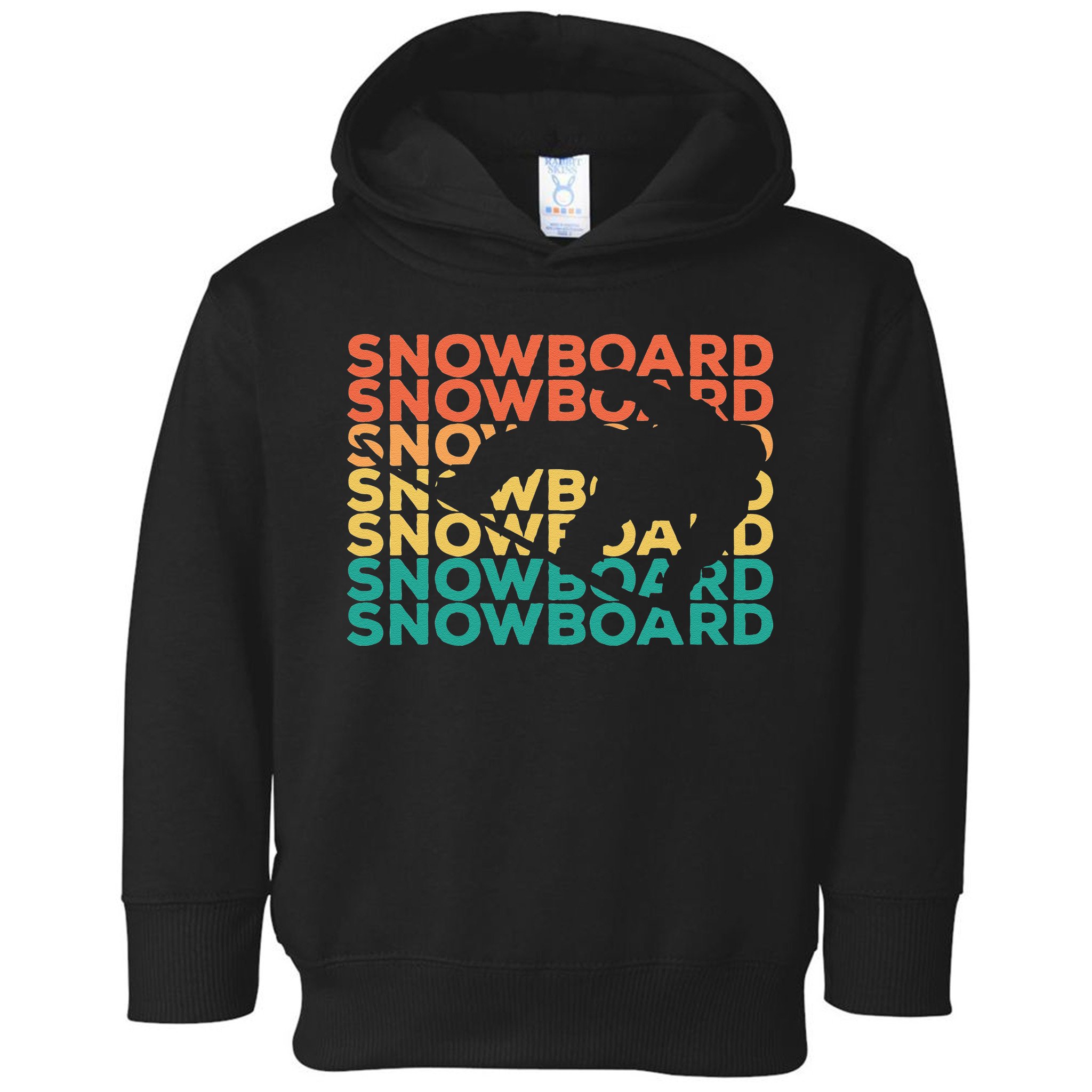 Retro Vintage Snowboarding Gift For Snowboarders Toddler Hoodie