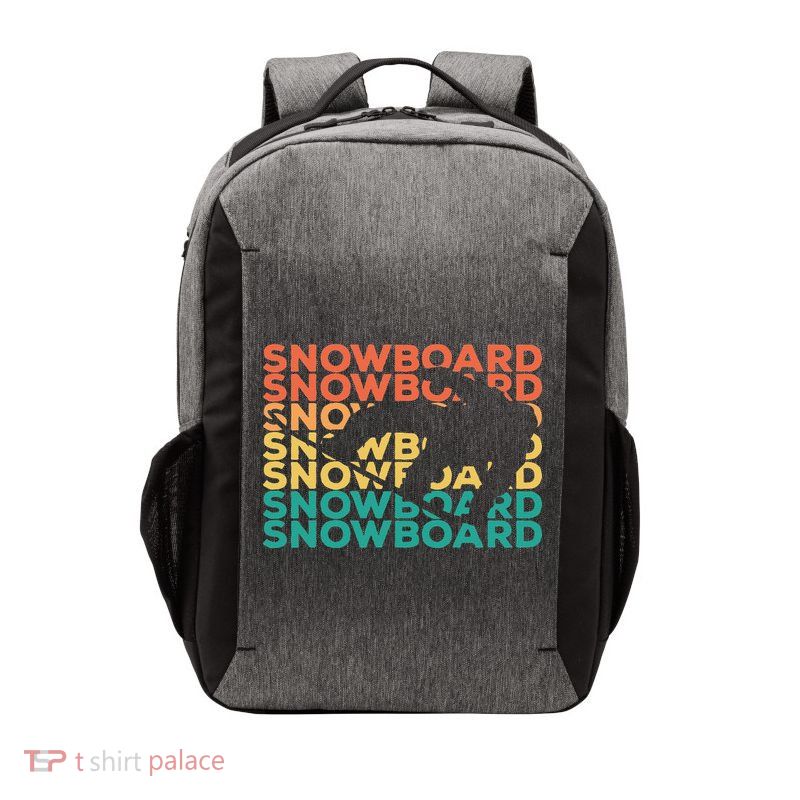 Retro Vintage Snowboarding Gift For Snowboarders Vector Backpack